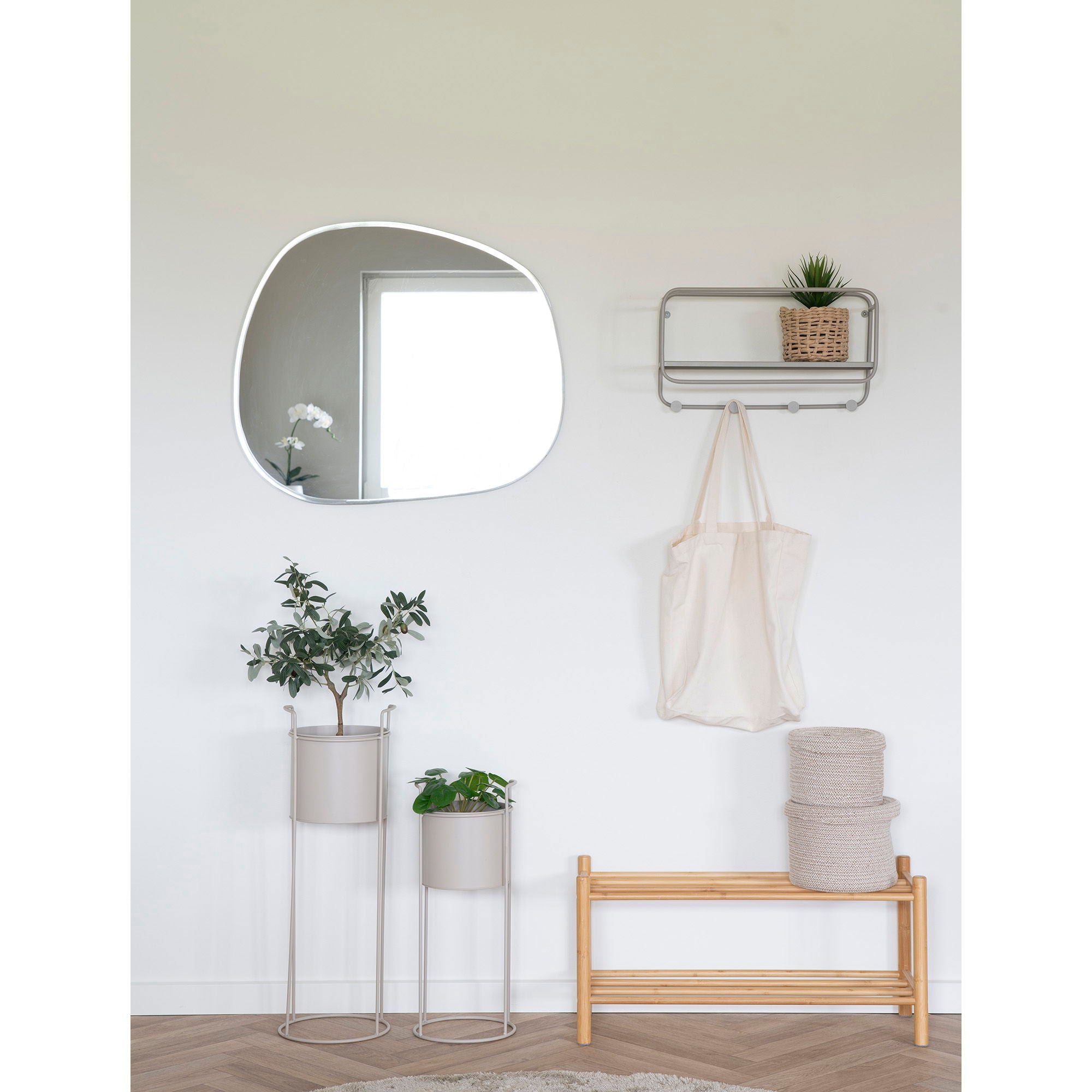 Manaus – Schuhregal, Bambus, naturfarben, 70 × 27 × 33 cm